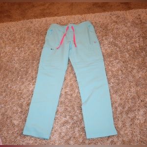 Figs light blue and pink bottoms size small